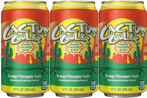 Cactus Cooler six cans, front view